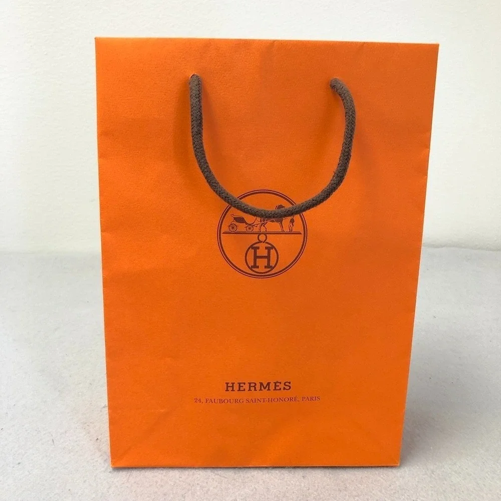 Hermes‎ Authentic Orange Gift Shopping Bag Medium Rectangle 8.25x11.5x3.25 Lot